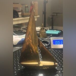 Brass sailboat - large